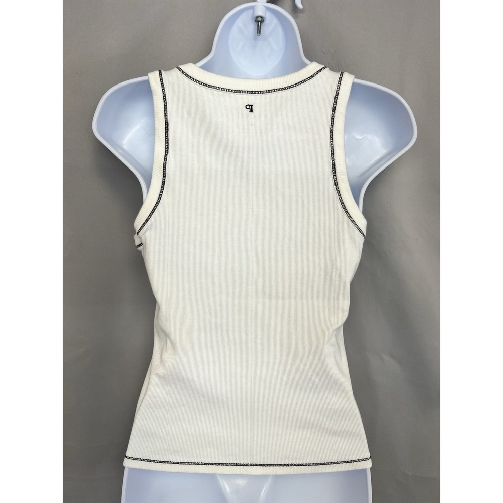 Anthropologie Pilcro Lot Of 2 Tanks Tops‎ Sz Medium White / Pink - Picture 6 of 11